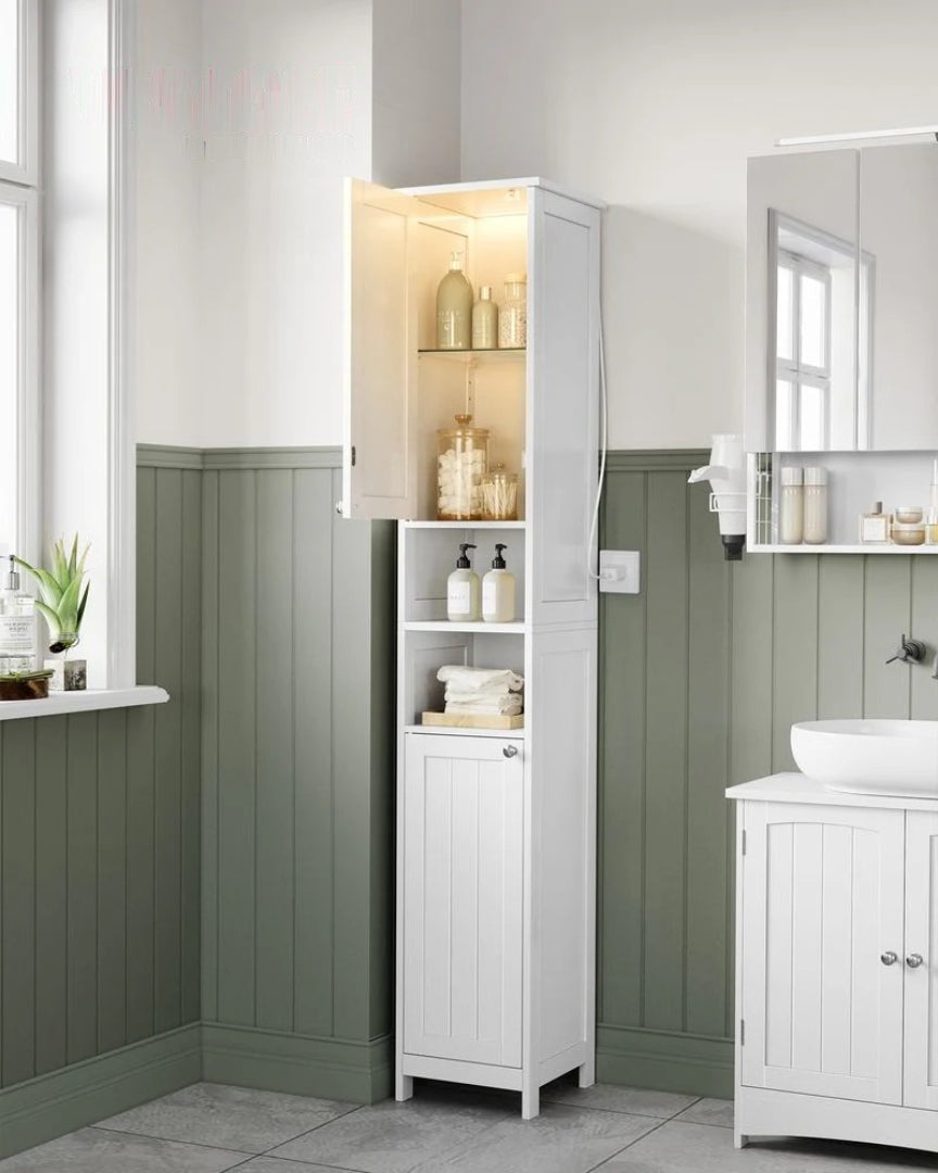 Bathroom Cabinet With Lights Tall Storage Cabinet 66.9in High – product view 3 | Ridgefield Furniture