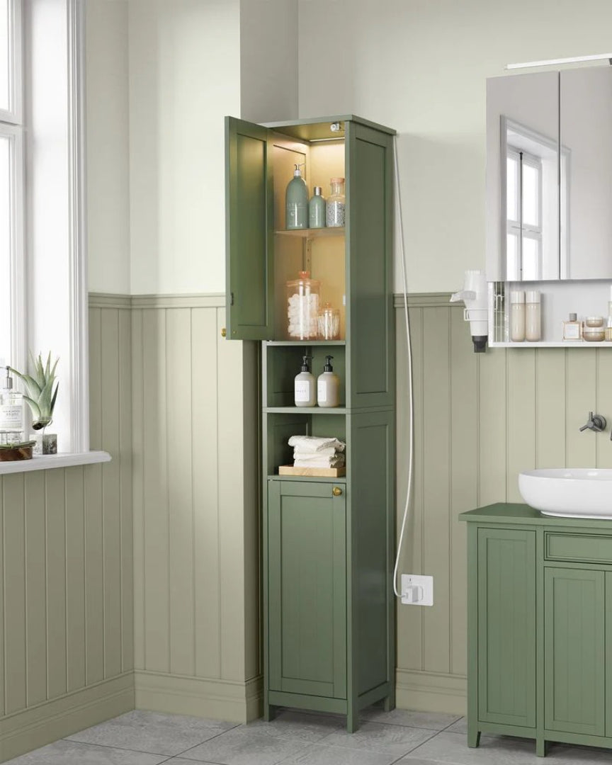 Bathroom Cabinet With Lights Tall Storage Cabinet 66.9in High – product view 2 | Ridgefield Furniture