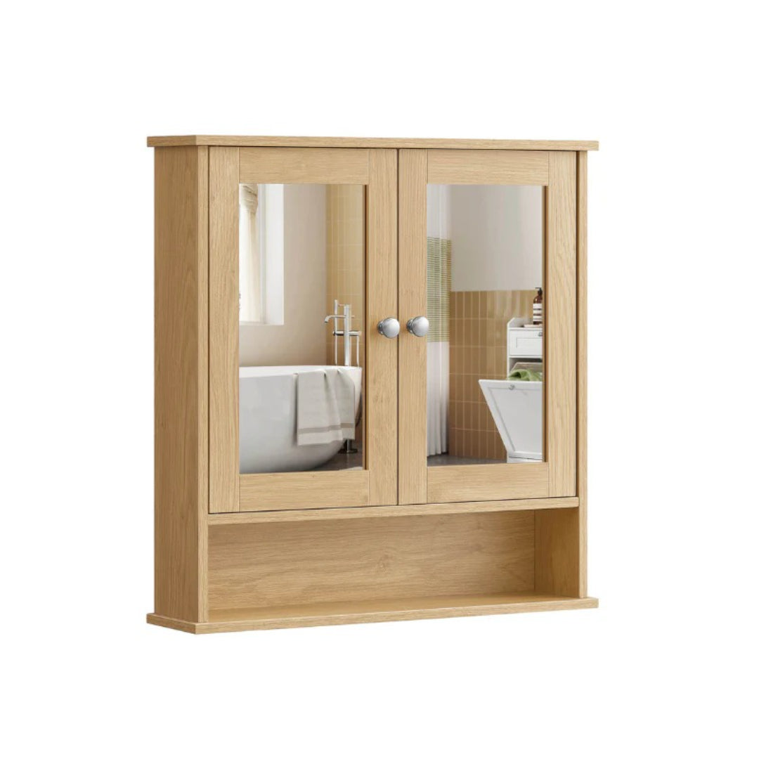 Bathroom Cabinet With Mirror Wall Mounted Storage 22.2in Wide – product view 4 | Ridgefield Furniture