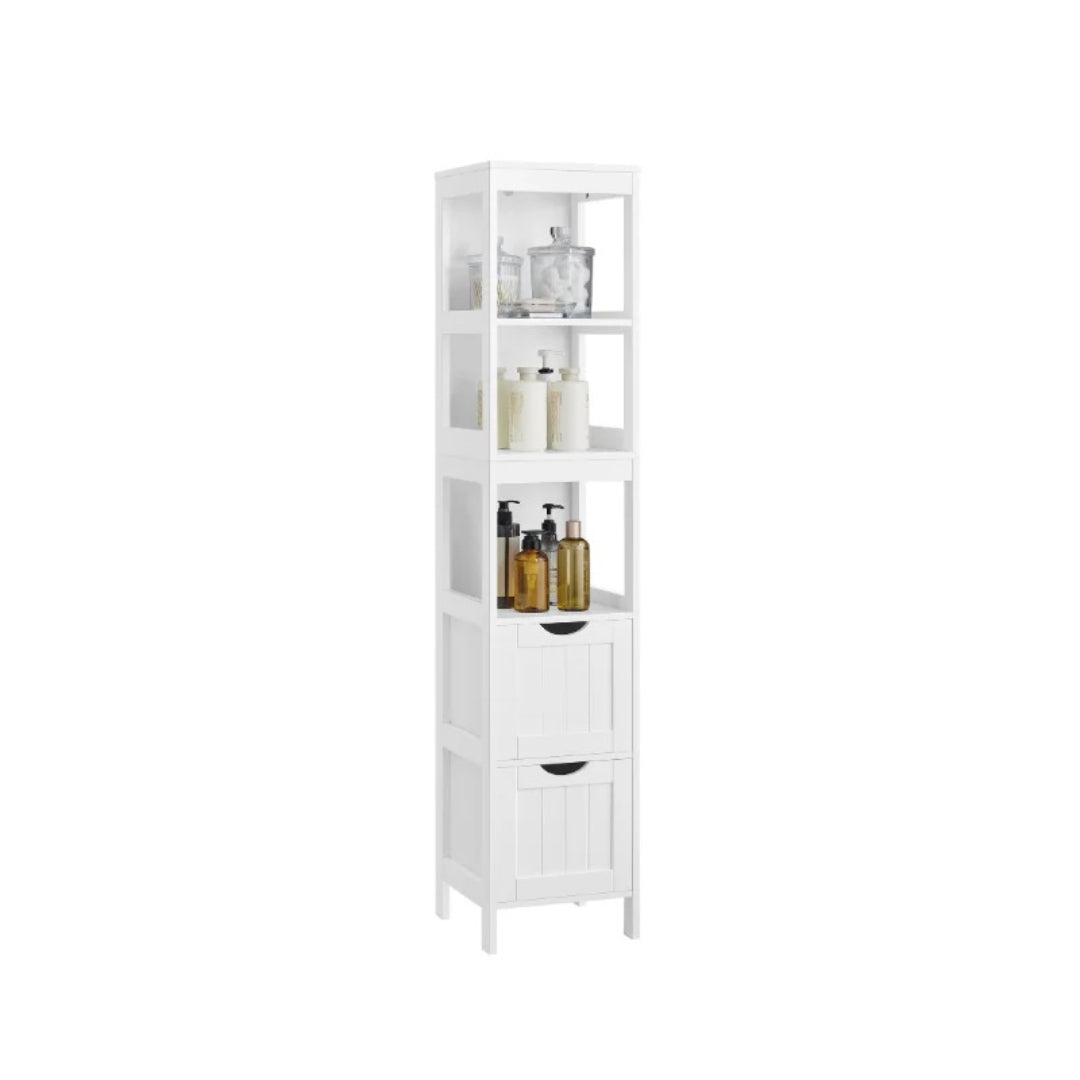 Bathroom Floor Cabinet With 2 Removable Drawers 55.7in High – product view 1 | Ridgefield Furniture