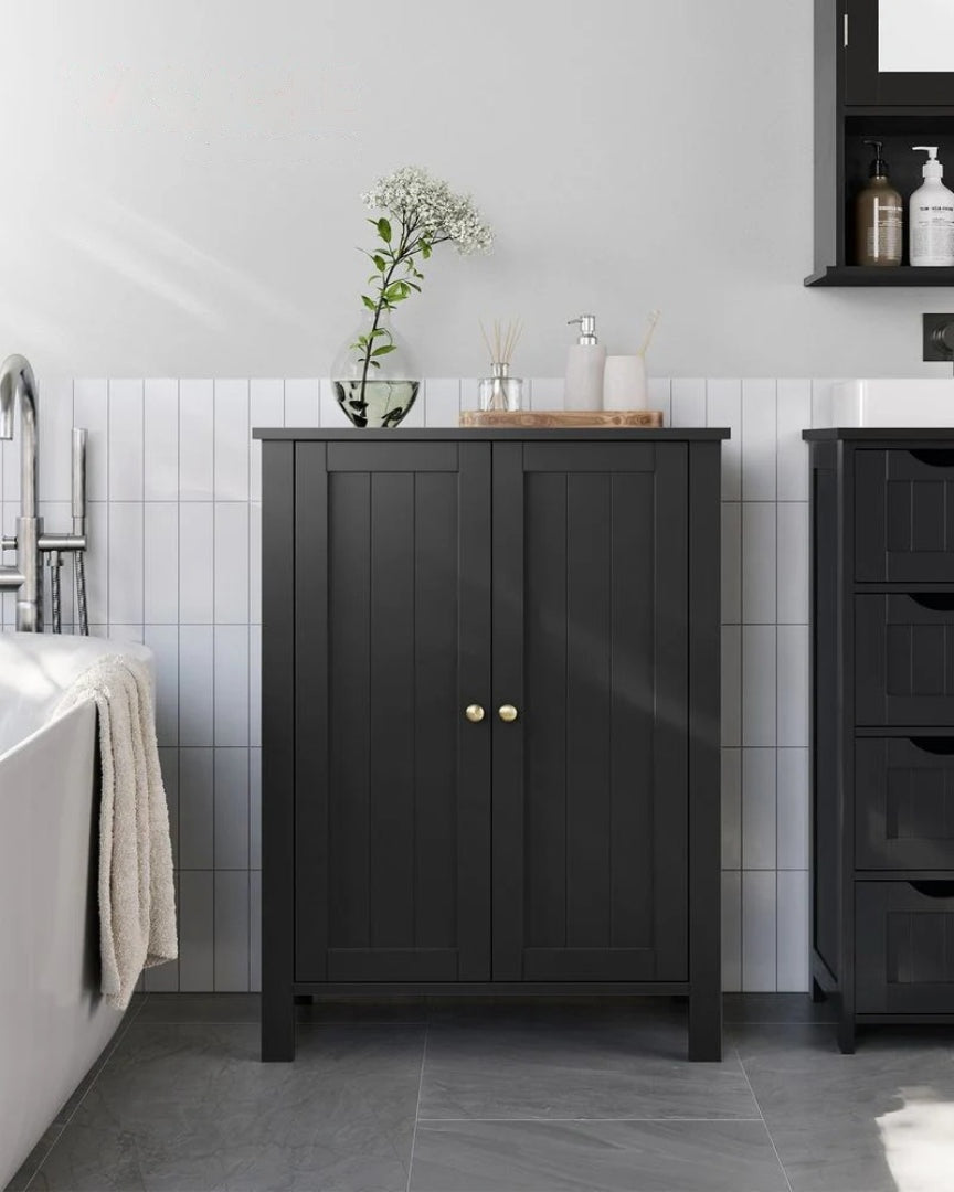 Bathroom Floor Storage Cabinet Freestanding 23.6in Wide – product view 2 | Ridgefield Furniture