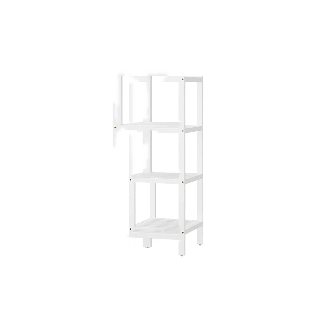Bathroom Shelf 4-Tier Bamboo Storage Rack 38.6in High – product view 2 | Ridgefield Furniture