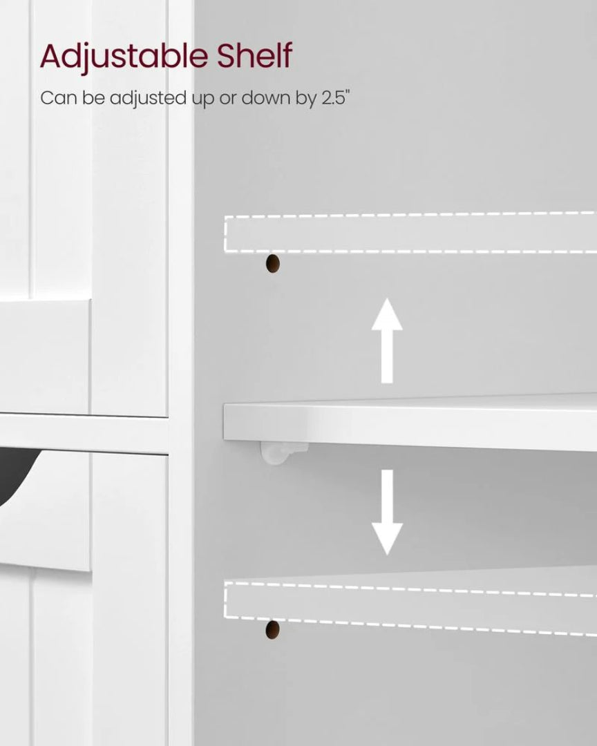 Bathroom Storage Cabinet With 3 Drawers Freestanding 23.6in Wide – product view 5 | Ridgefield Furniture