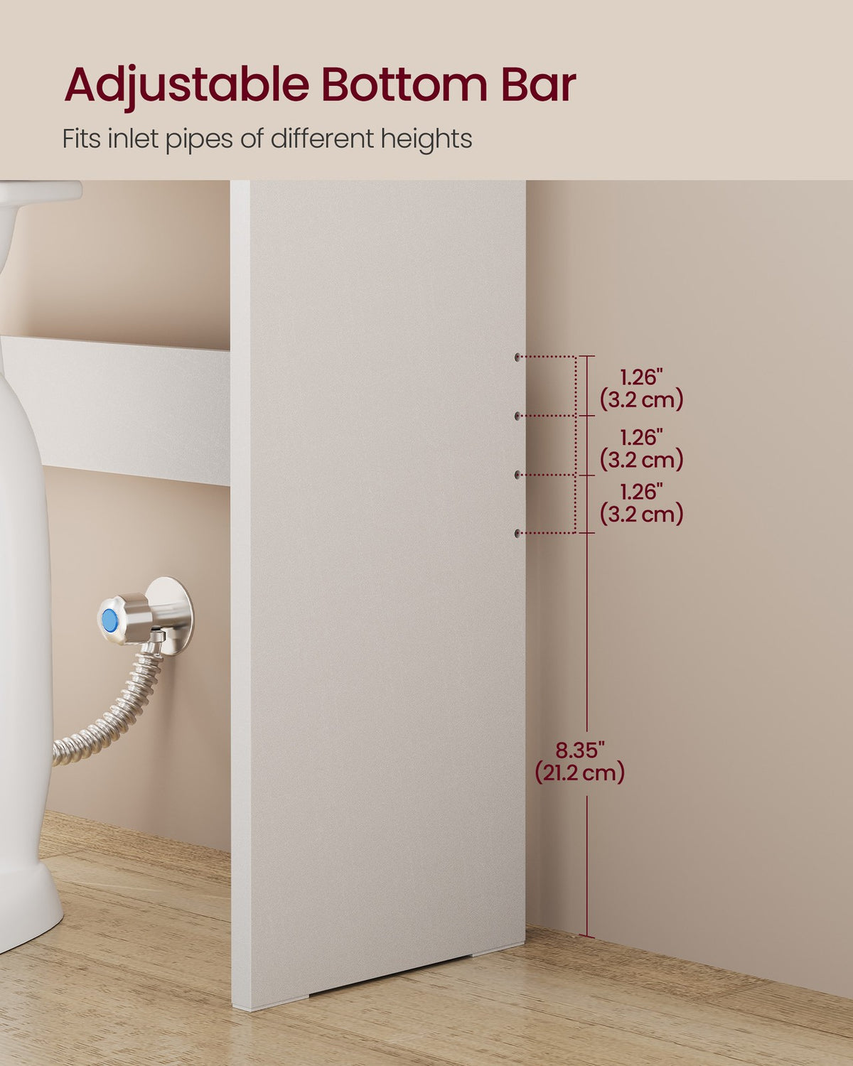 Bathroom Storage Shelf With Paper Holder Over Toilet - product photo 06