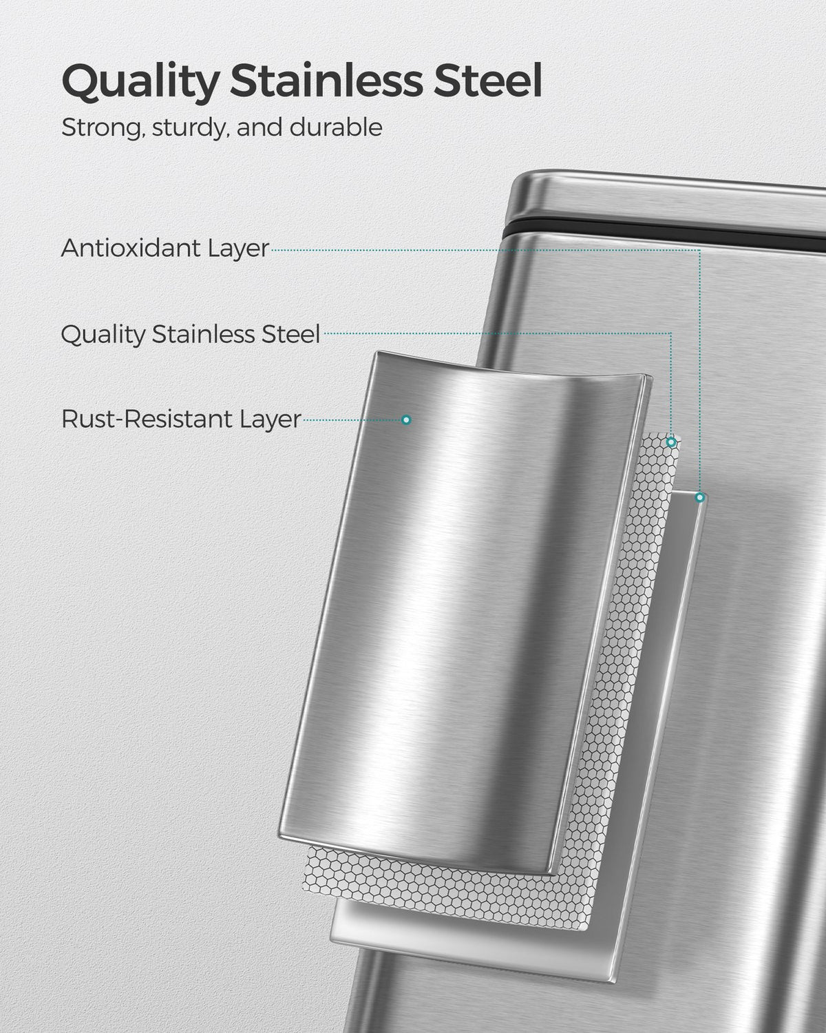 Bathroom Trash Can - product photo 13
