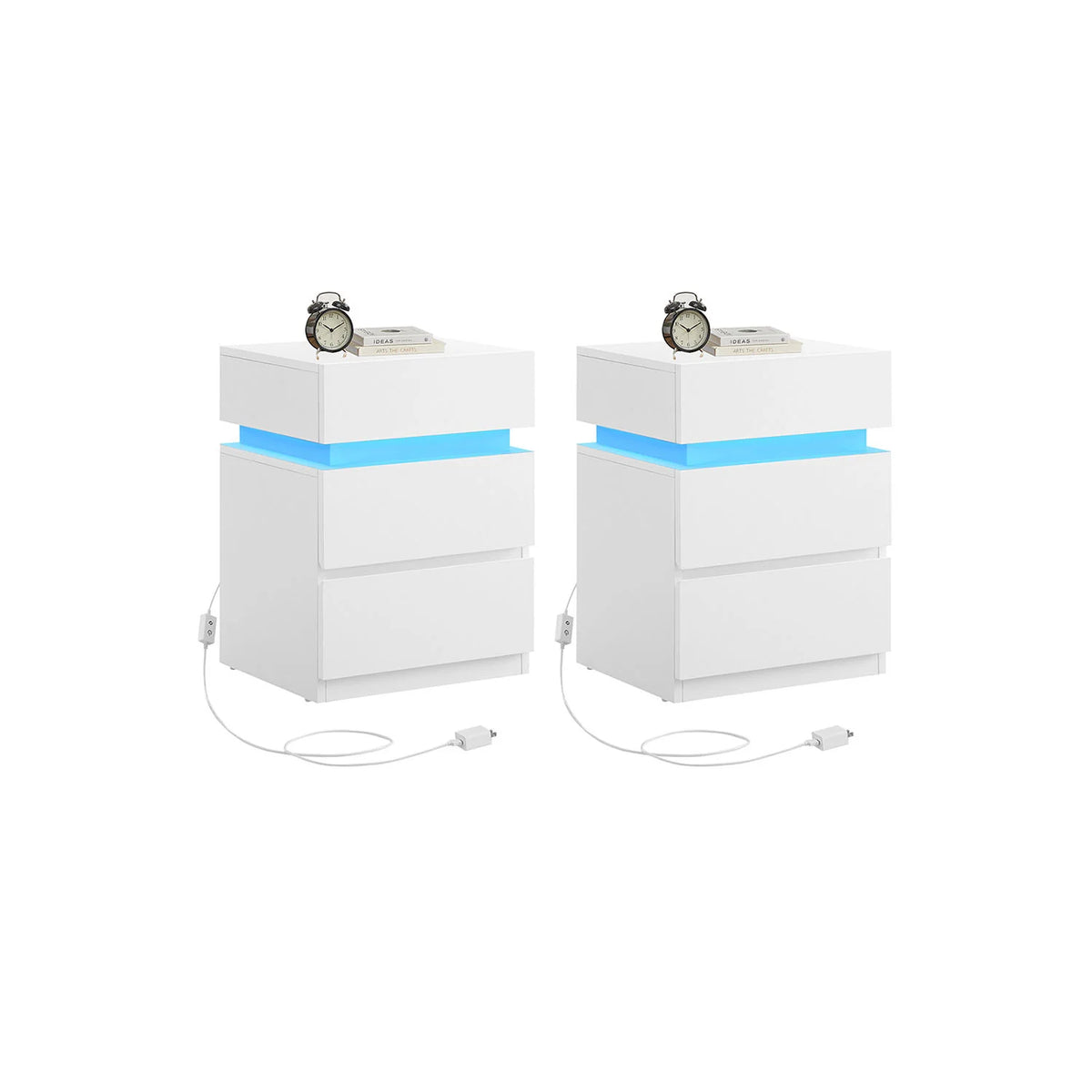 Bedside Table With LED Lights - ULET799T12