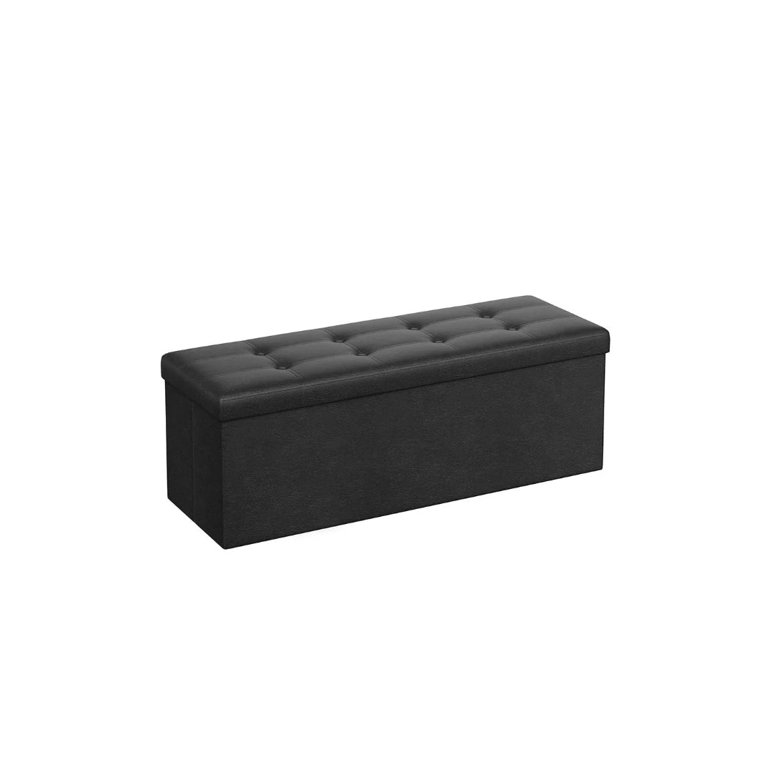 30/43 Inch Folding Storage Ottoman Bench With Lid Organizer – product view 1 | Ridgefield Furniture