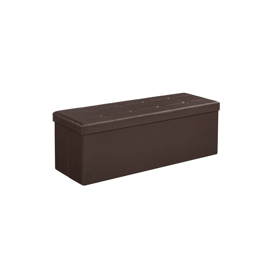 30/43 Inch Folding Storage Ottoman Bench With Lid Organizer – product view 3 | Ridgefield Furniture