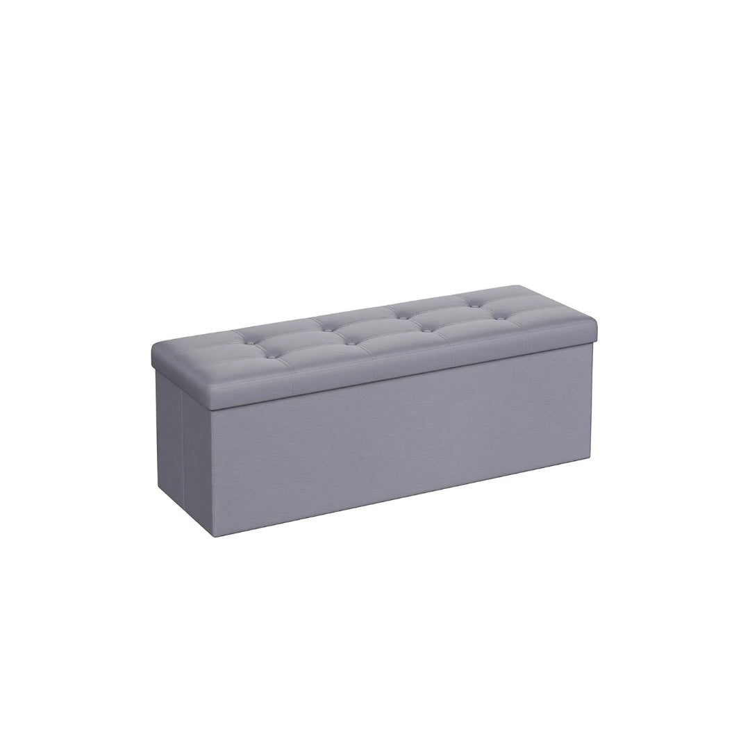 30/43 Inch Folding Storage Ottoman Bench With Lid Organizer – product view 5 | Ridgefield Furniture