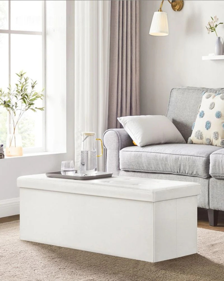 30/43 Inch Folding Storage Ottoman Bench With Lid Organizer – product view 20 | Ridgefield Furniture