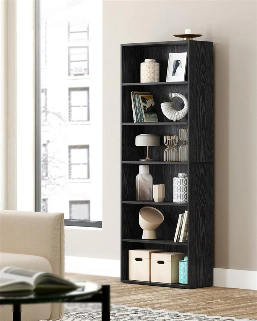 6 Tier Bookcase With Adjustable Shelves – product view 9 | Ridgefield Furniture