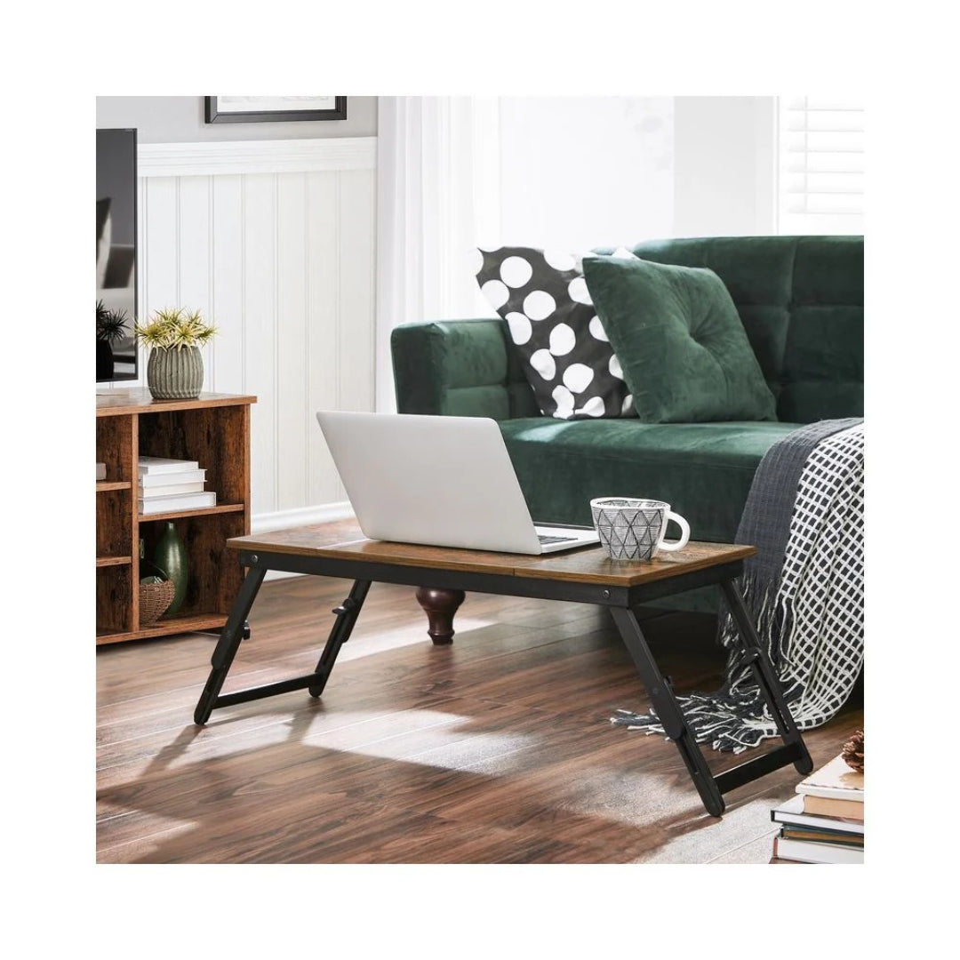 Adjustable Laptop Table With Tilt Top & Foldable Legs Bed Tray – product view 2 | Ridgefield Furniture