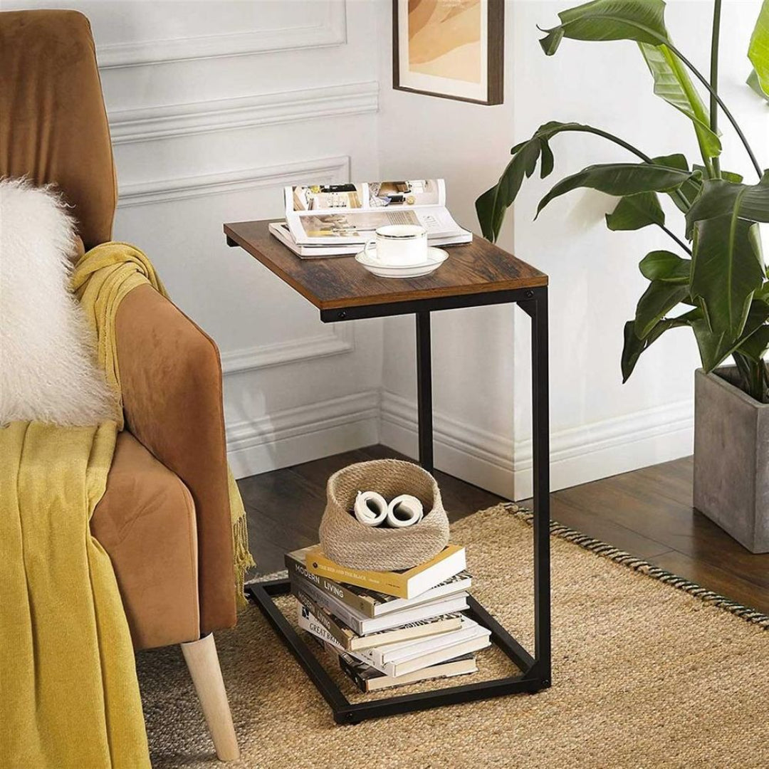 C-Shaped End Table for Couch or Sofa – product view 3 | Ridgefield Furniture