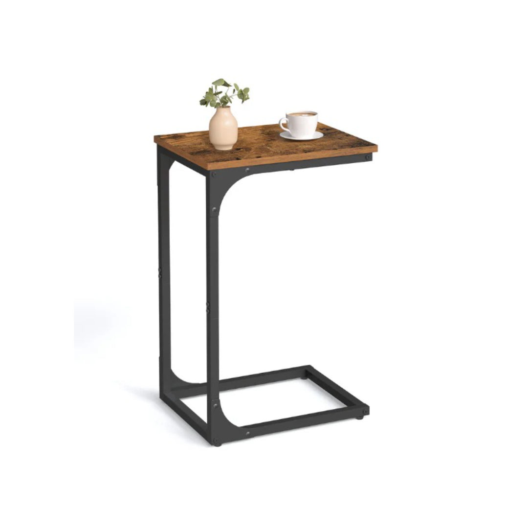 C-Shaped End Table For Sofa With Steel Frame – product view 1 | Ridgefield Furniture