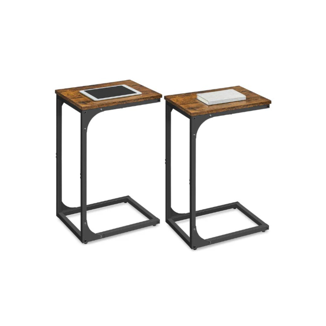 C-Shaped End Table For Sofa With Steel Frame – product view 7 | Ridgefield Furniture