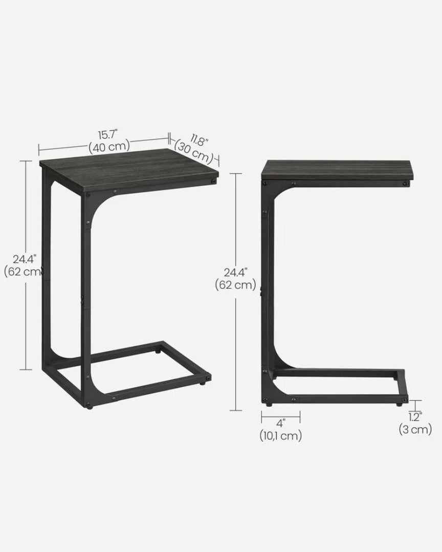 C-Shaped End Table For Sofa With Steel Frame – product view 27 | Ridgefield Furniture