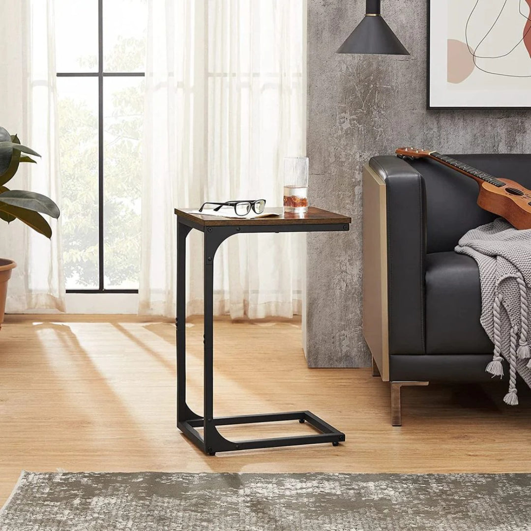 C-Shaped End Table For Sofa With Steel Frame – product view 42 | Ridgefield Furniture