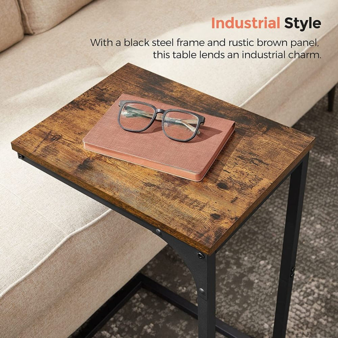C-Shaped End Table For Sofa With Steel Frame – product view 44 | Ridgefield Furniture