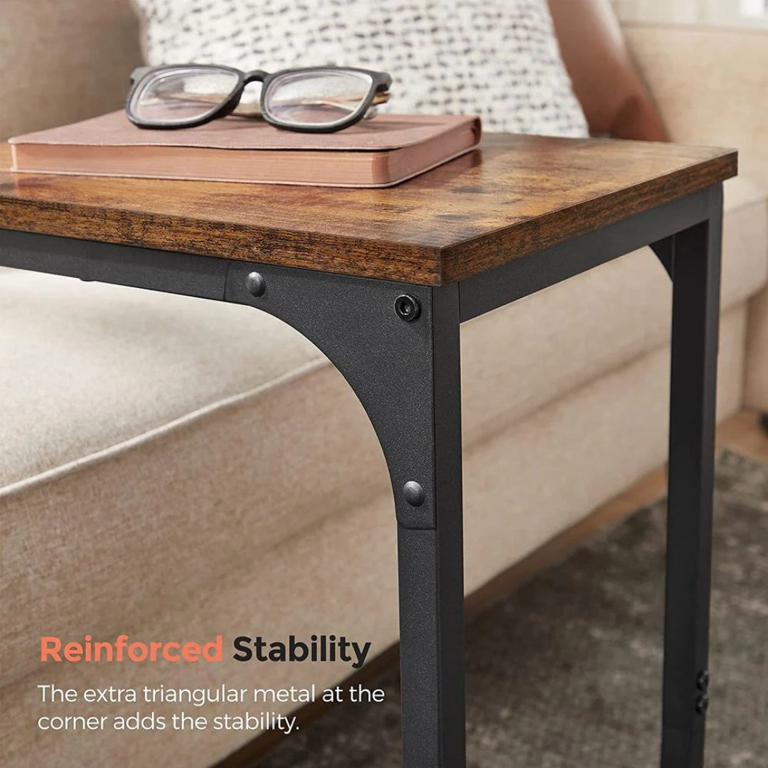 C-Shaped End Table For Sofa With Steel Frame – product view 45 | Ridgefield Furniture