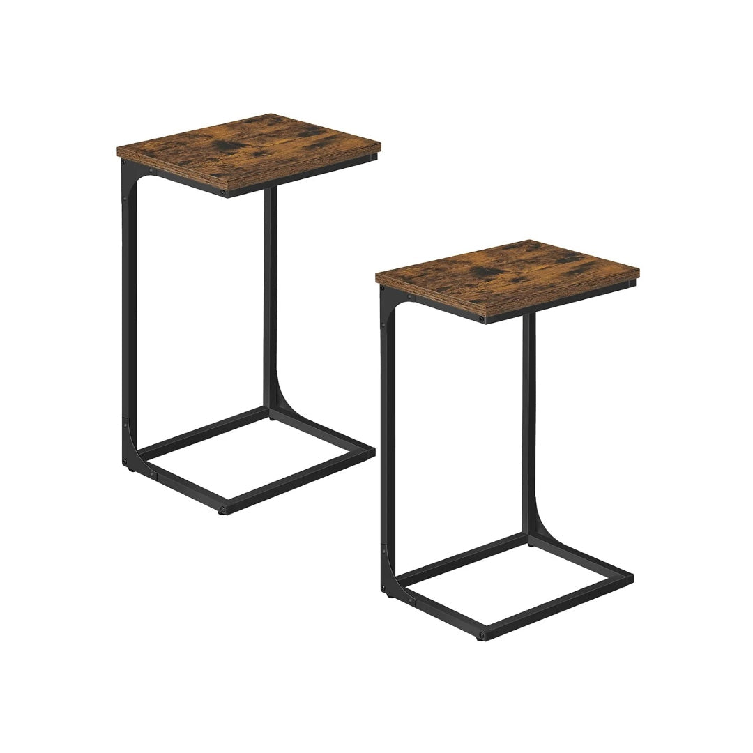 C-Shaped End Table With Metal Frame Sofa Side Table – product view 7 | Ridgefield Furniture