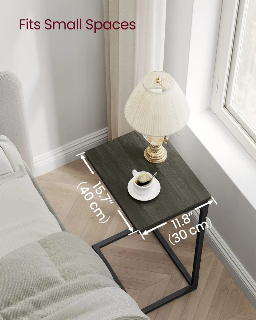C-Shaped End Table With Metal Frame Sofa Side Table – product view 20 | Ridgefield Furniture
