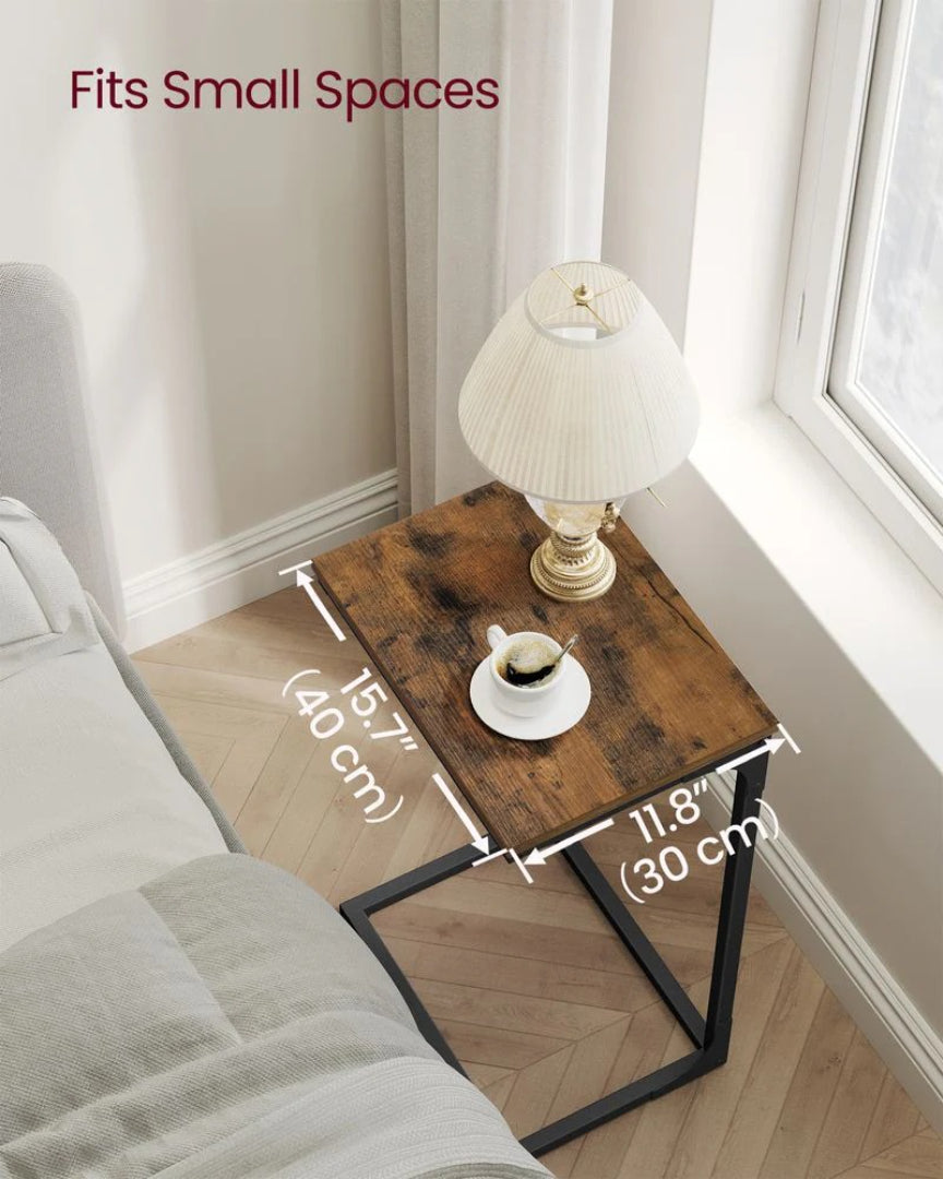 C-Shaped End Table With Metal Frame Sofa Side Table – product view 37 | Ridgefield Furniture