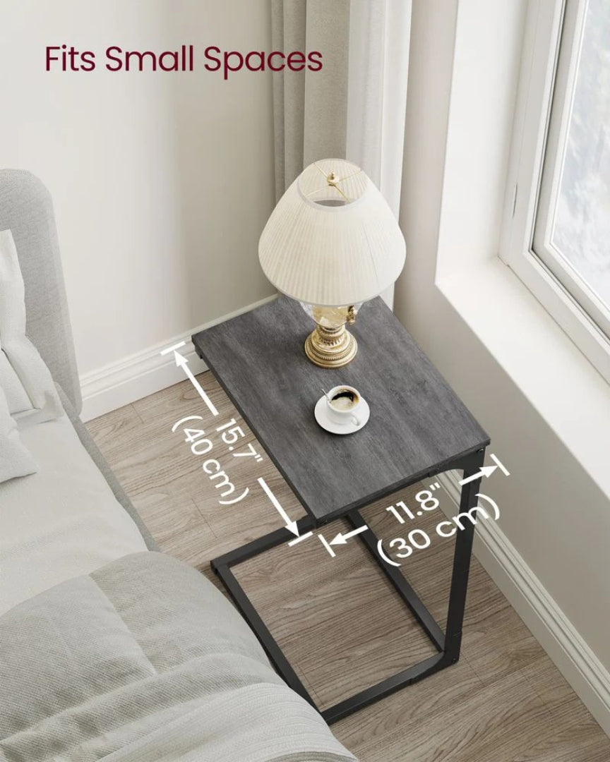 C-Shaped End Table With Metal Frame Sofa Side Table – product view 44 | Ridgefield Furniture