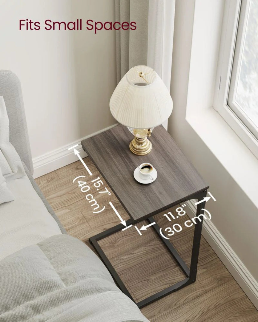C-Shaped End Table With Metal Frame Sofa Side Table – product view 49 | Ridgefield Furniture