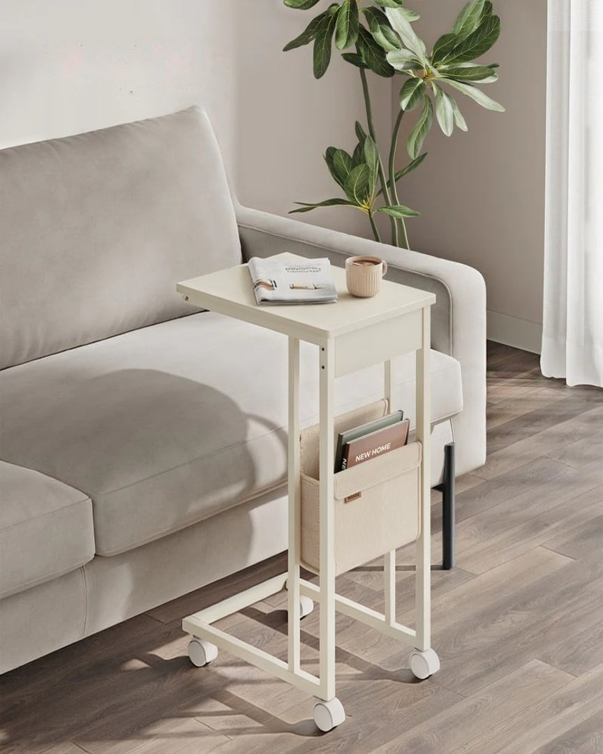 C-Shaped Side Table with Charging Station for Sofa or Bed – product view 28 | Ridgefield Furniture
