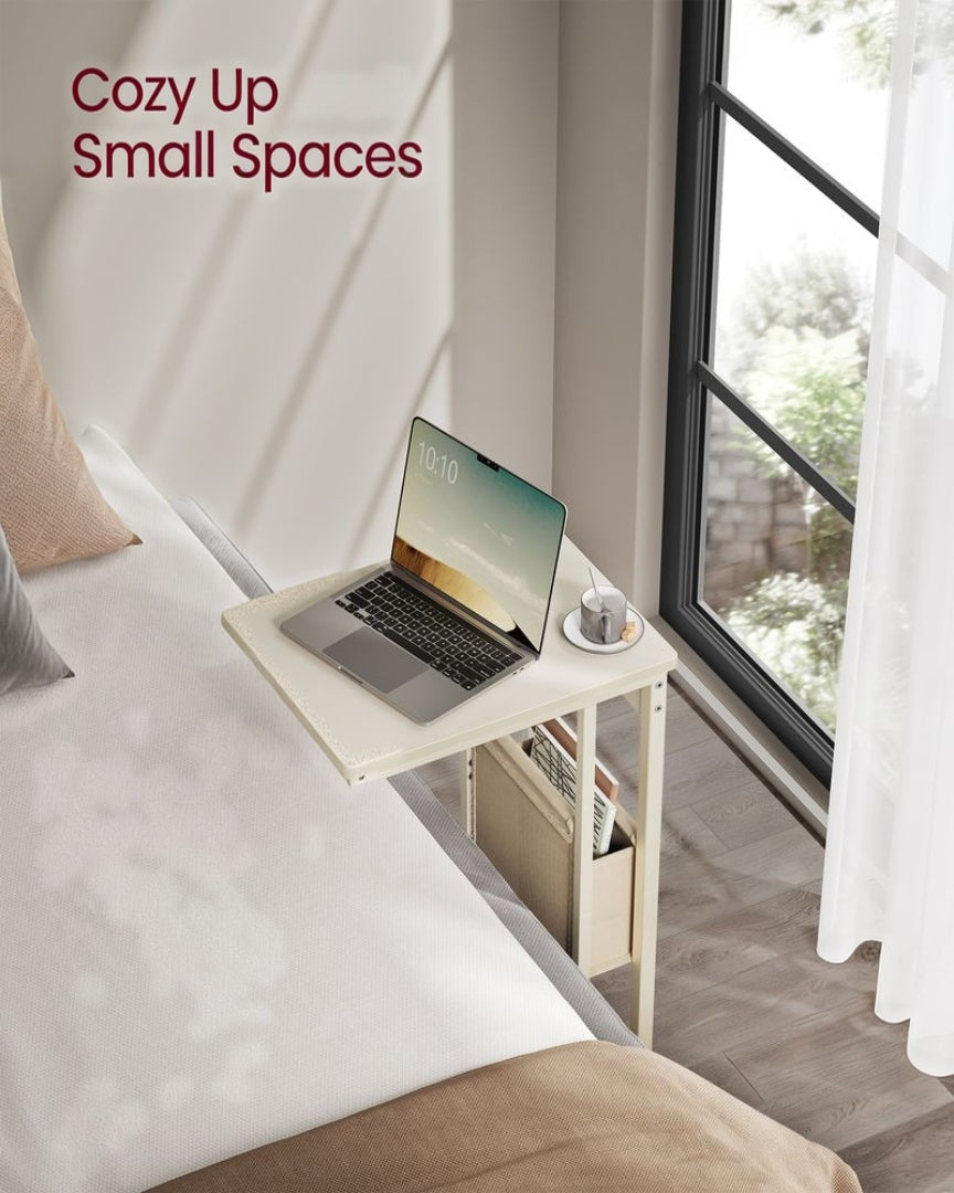 C-Shaped Side Table with Charging Station for Sofa or Bed – product view 29 | Ridgefield Furniture