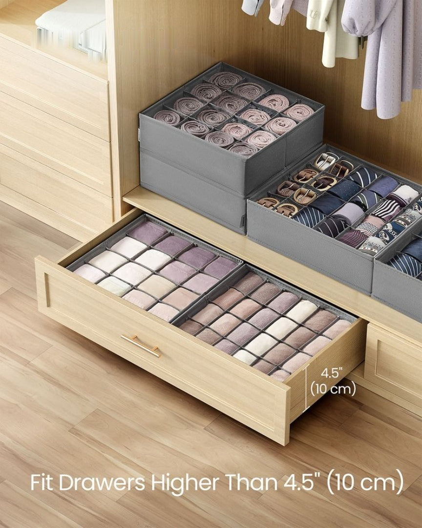 Closet Drawer Organizers Set Of 4 Or 6 For Underwear – product view 6 | Ridgefield Furniture