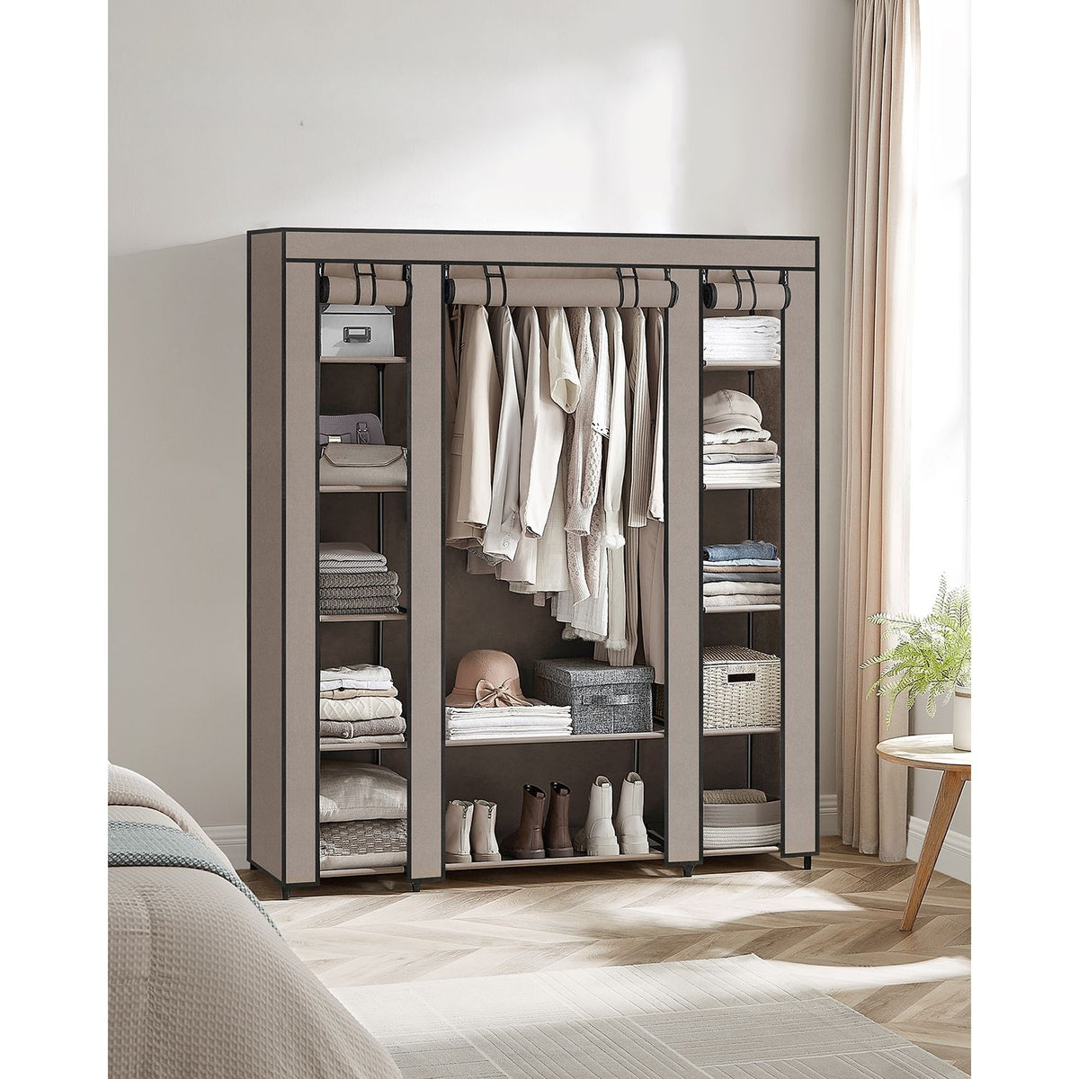 Closet Wardrobe With Non Woven Fabric Cover And Hanging Rails - product photo 42