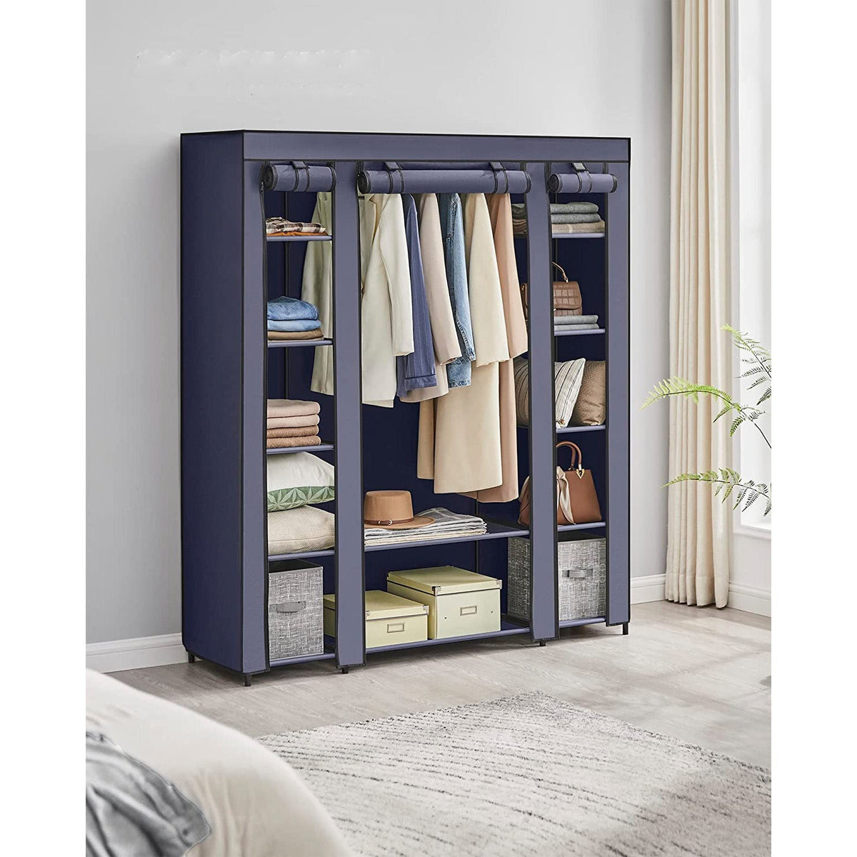 Closet Wardrobe With Non-Woven Fabric Cover - product photo 16