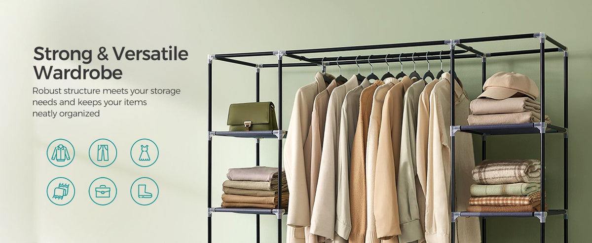 Closet Wardrobe With Non-Woven Fabric Cover - product photo 18