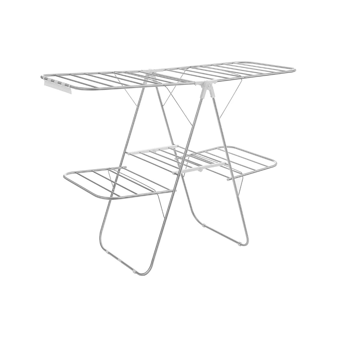 Clothes Drying Rack Foldable 2-Level With Adjustable Wings 67.3in – product view 1 | Ridgefield Furniture