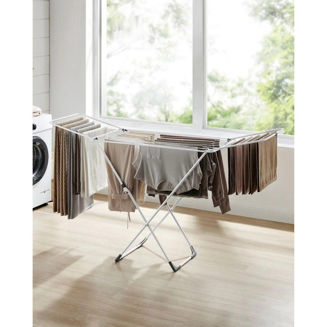 Clothes Drying Rack Foldable Gullwing Airer 71.7in Wide – product view 4 | Ridgefield Furniture