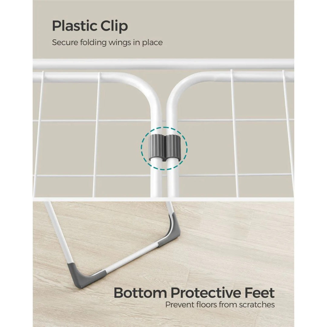 Clothes Drying Rack Foldable Gullwing Airer 71.7in Wide – product view 8 | Ridgefield Furniture