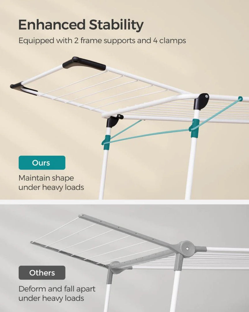 Clothes Drying Rack Foldable Laundry Airer 59ft Drying Space – product view 5 | Ridgefield Furniture