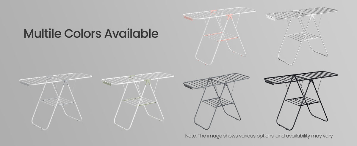 Clothes Drying Rack With Sock Clips And Adjustable Folding Wings - product photo 68