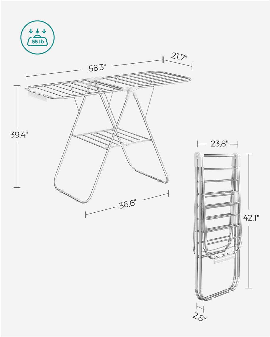 Clothes Drying Rack With Sock Clips - product photo 15