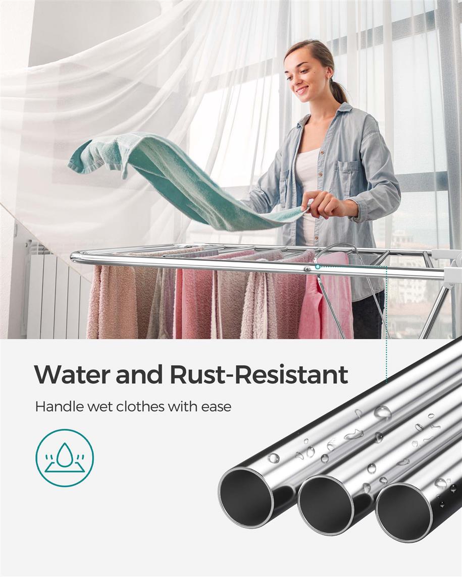 Clothes Drying Rack With Sock Clips - product photo 16