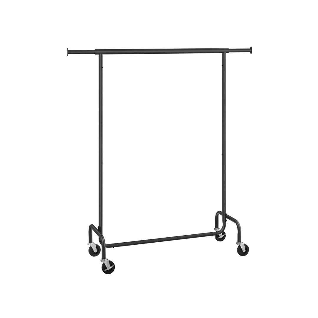 Clothes Rack Heavy Duty Rolling Garment Rack 43.3-59.1in Wide – product view 2 | Ridgefield Furniture