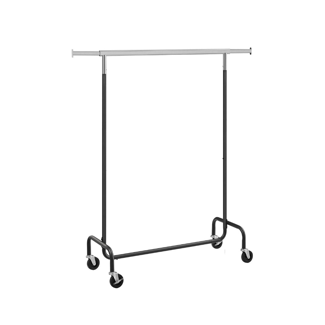 Clothes Rack Heavy Duty Rolling Garment Rack 43.3-59.1in Wide – product view 3 | Ridgefield Furniture
