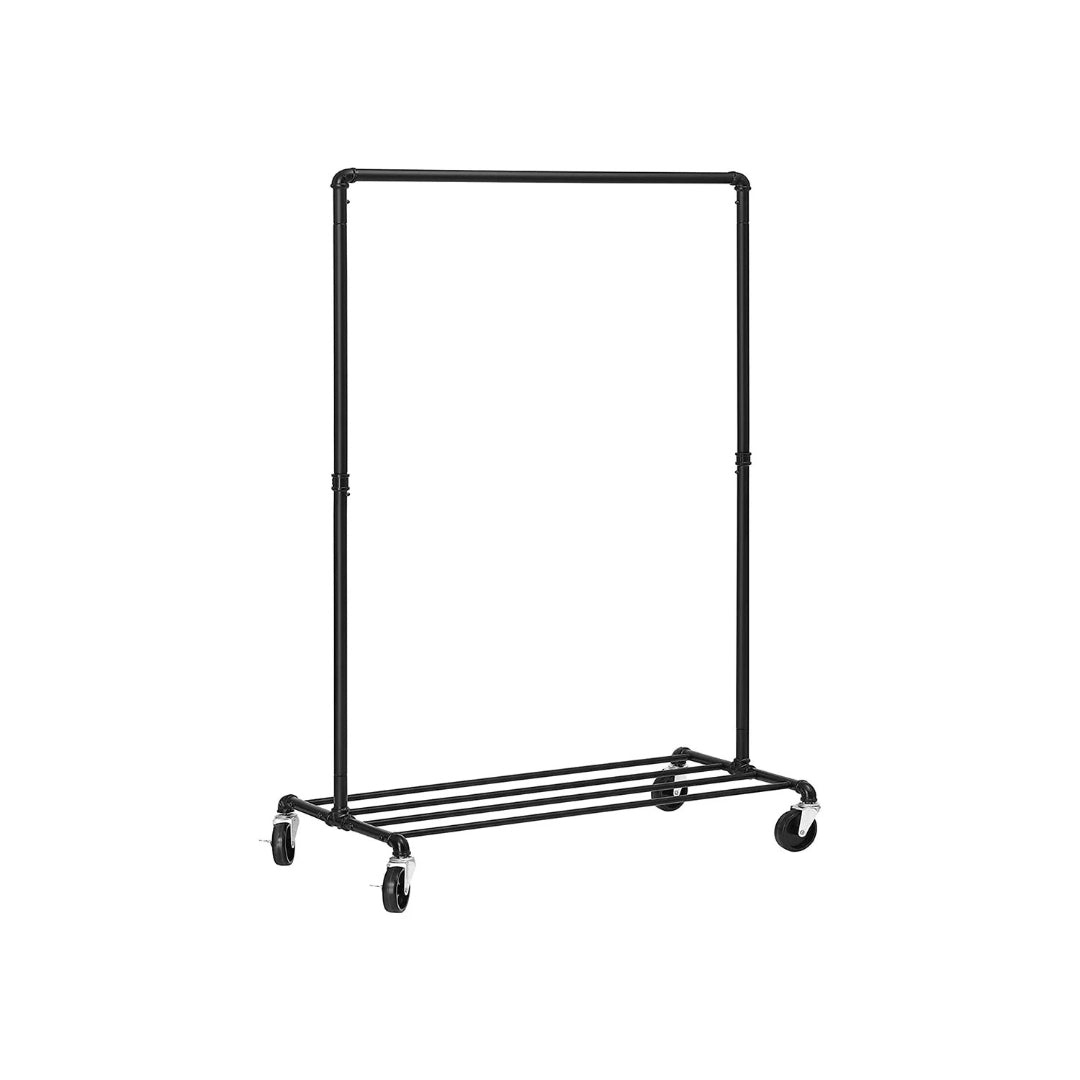 Clothes Rack Heavy Duty Rolling Garment Rack With Shelf 39.4in – product view 1 | Ridgefield Furniture