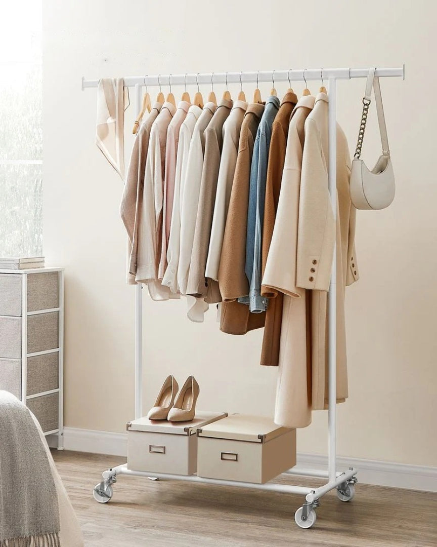 Clothes Rack With Extendable Rail Rolling Garment Rack 36.2-52in – product view 12 | Ridgefield Furniture