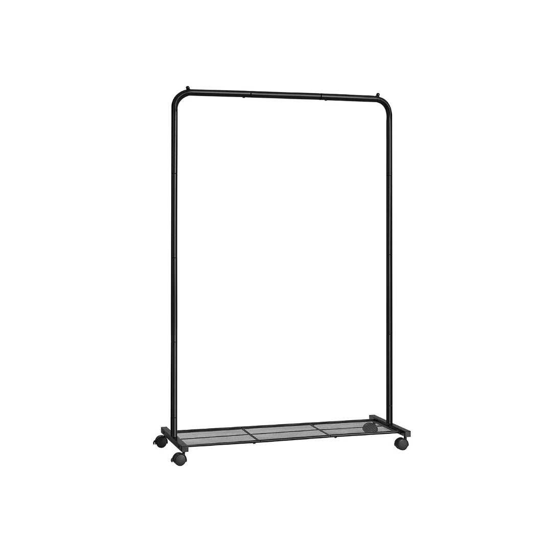 Clothes Rack With Wheels Metal Garment Rack 35.8in Wide – product view 1 | Ridgefield Furniture