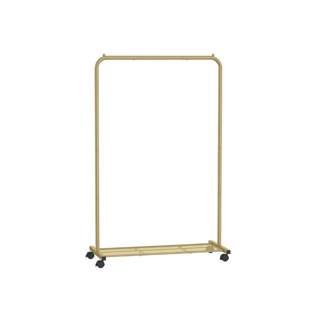 Clothes Rack With Wheels Metal Garment Rack 35.8in Wide – product view 2 | Ridgefield Furniture