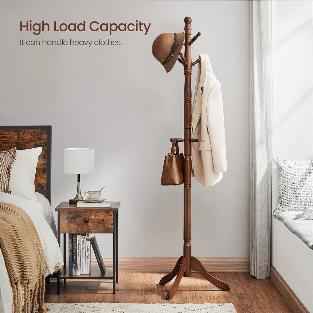 Solid Wood Coat Rack With 10 Hooks – product view 12 | Ridgefield Furniture
