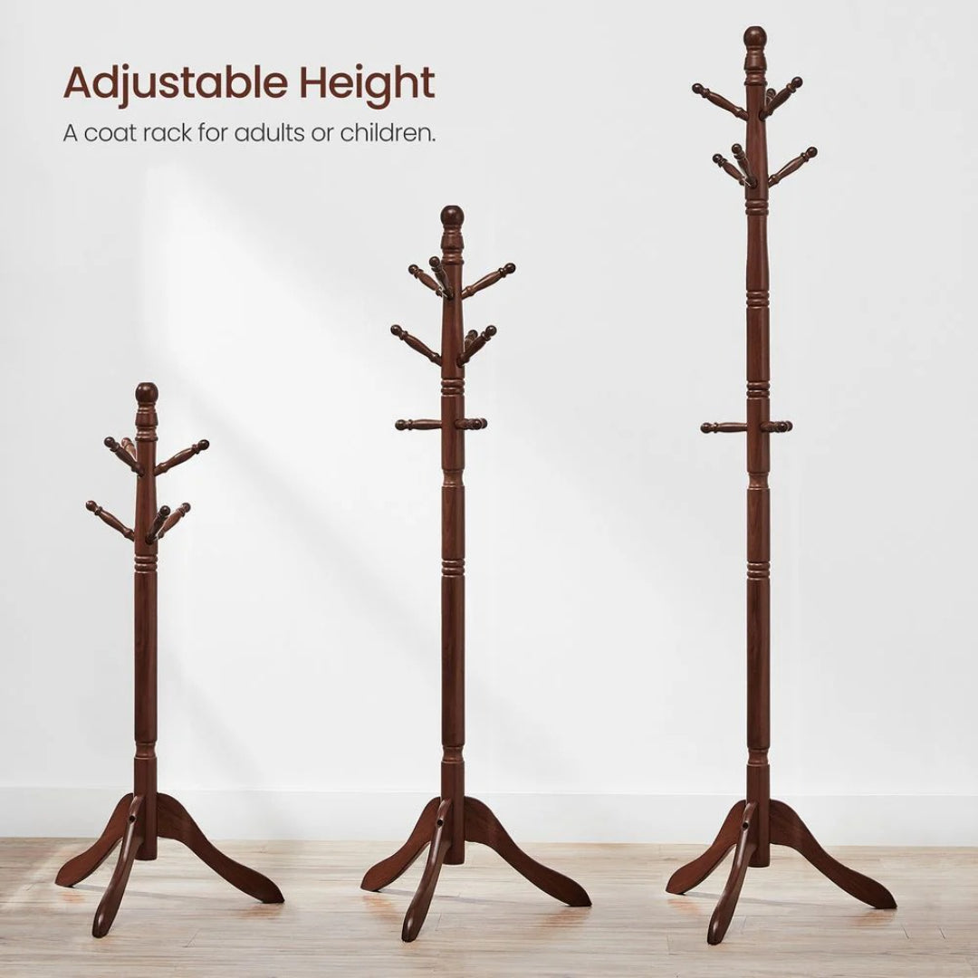 Solid Wood Coat Rack With 10 Hooks – product view 13 | Ridgefield Furniture