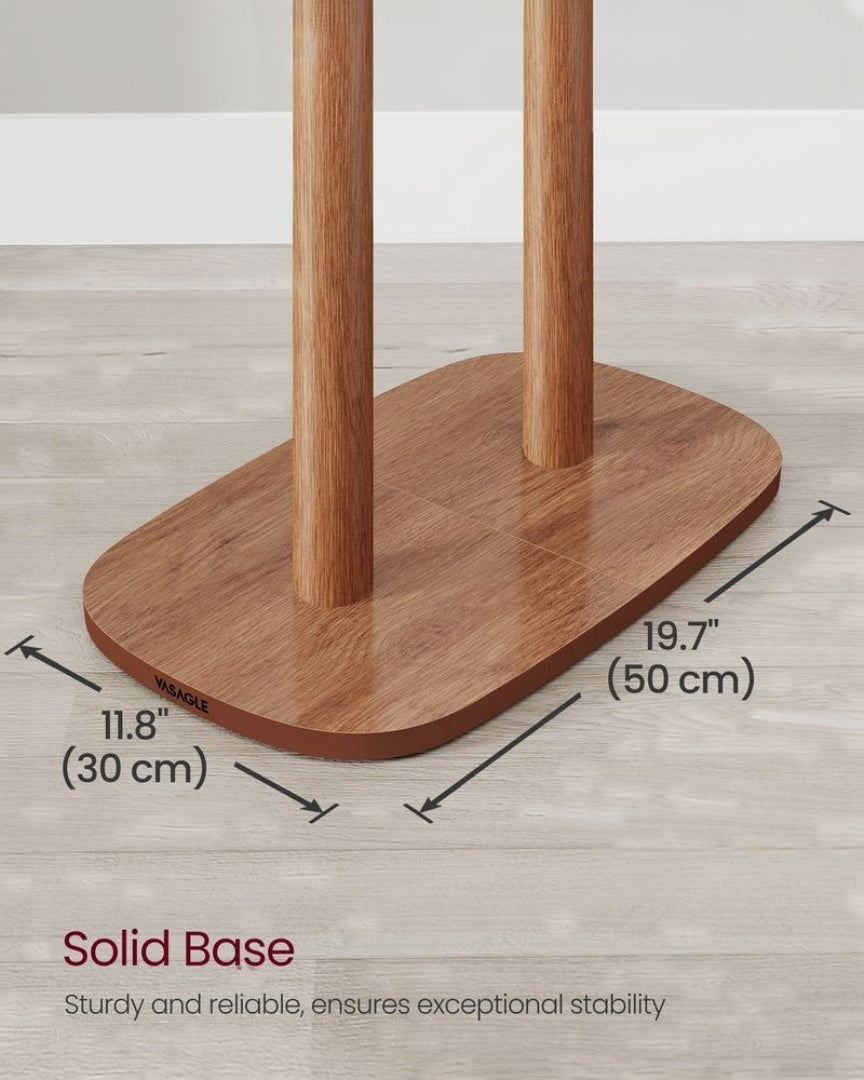 Hall Coat Rack With 8 Hooks & Storage Shelf – product view 7 | Ridgefield Furniture